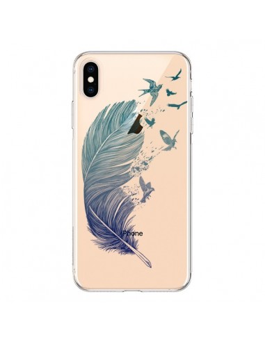 coque plume iphone xs