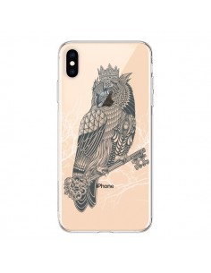Coque iPhone XS Max Owl King Chouette Hibou Roi...