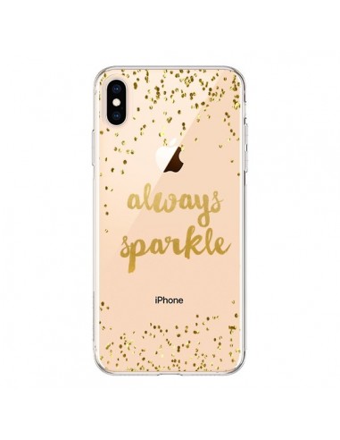 Coque iPhone XS Max Always Sparkle, Brille Toujours Transparente souple - Sylvia Cook