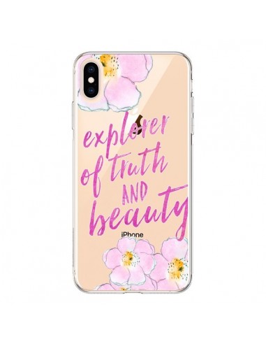 Coque iPhone XS Max Explorer of Truth and Beauty Transparente souple - Sylvia Cook