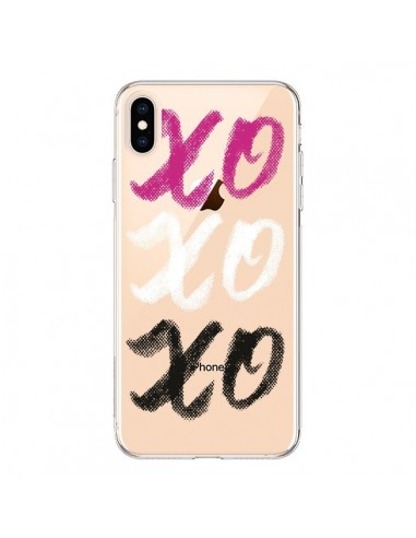 Coque iPhone XS Max XoXo Rose Blanc Noir Transparente souple - Yohan B.