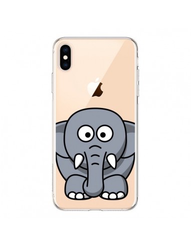 Coque iPhone XS Max Elephant Animal Transparente souple - Yohan B.