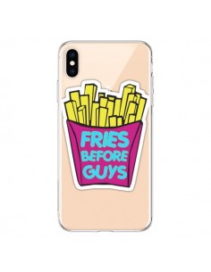 Coque iPhone XS Max Fries Before Guys Transparente souple...