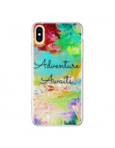 Coque iPhone XS Max Adventure Awaits Fleurs - Ebi Emporium