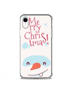 Coque iPhone XR Bonhomme de Neige Merry Christmas Noël -...
