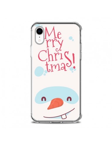 Coque iPhone XR Bonhomme de Neige Merry Christmas Noël - Nico