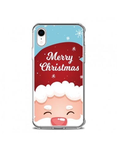 Coque iPhone XR Bonnet du Père Noël Merry Christmas - Nico