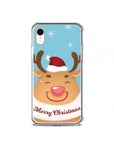 Coque iPhone XR Renne de Noël Merry Christmas - Nico