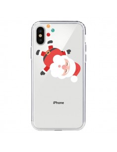 Coque iPhone X et XS Père Noël et sa Guirlande...