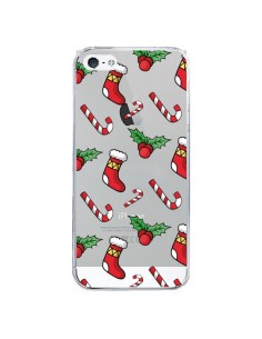 Coque iPhone 5 et 5S et SE Chaussette Sucre d'Orge Houx...