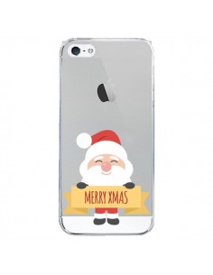 Coque iPhone 5 et 5S et SE Père Noël Merry Christmas...