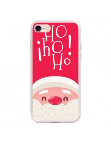 Coque iPhone 7/8 et SE 2020 Père Noël Oh Oh Oh Rouge - Nico
