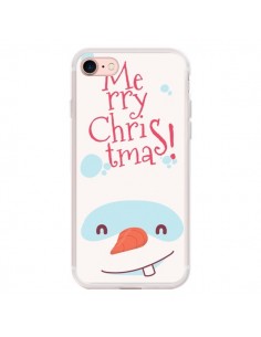 Coque iPhone 7/8 et SE 2020 Bonhomme de Neige Merry...