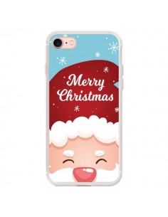Coque iPhone 7/8 et SE 2020 Bonnet du Père Noël Merry...