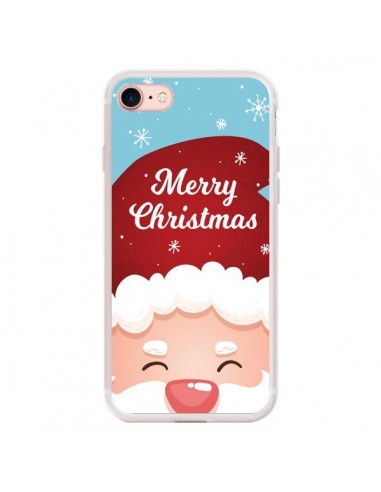 Coque iPhone 7/8 et SE 2020 Bonnet du Père Noël Merry Christmas - Nico