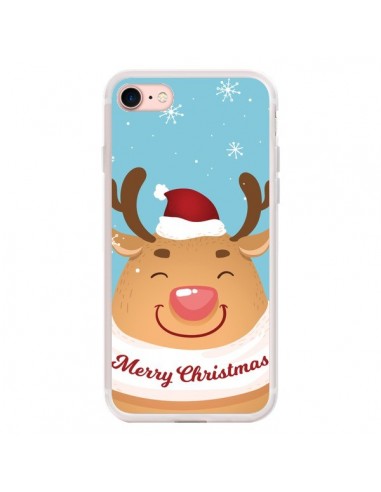 Coque iPhone 7/8 et SE 2020 Renne de Noël Merry Christmas - Nico