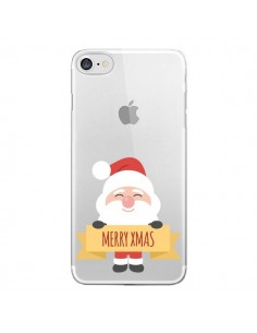 Coque iPhone 7/8 et SE 2020 Père Noël Merry Christmas...