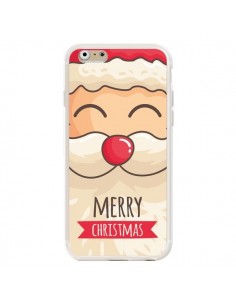 Coque iPhone 6 et 6S Moustache du Père Noël Merry...