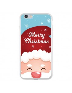 Coque iPhone 6 Plus et 6S Plus Bonnet du Père Noël Merry...