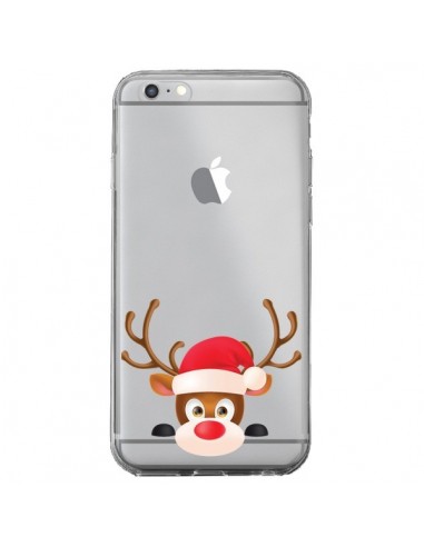 Coque iPhone 6 Plus et 6S Plus Renne de Noël transparente - Nico