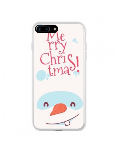 Coque iPhone 7 Plus et 8 Plus Bonhomme de Neige Merry Christmas Noël - Nico