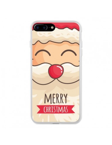 Coque iPhone 7 Plus et 8 Plus Moustache du Père Noël Merry Christmas - Nico