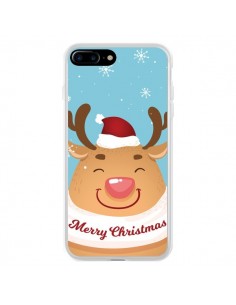 Coque iPhone 7 Plus et 8 Plus Renne de Noël Merry...