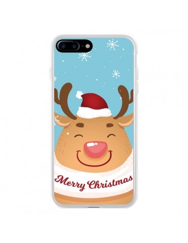 Coque iPhone 7 Plus et 8 Plus Renne de Noël Merry Christmas - Nico