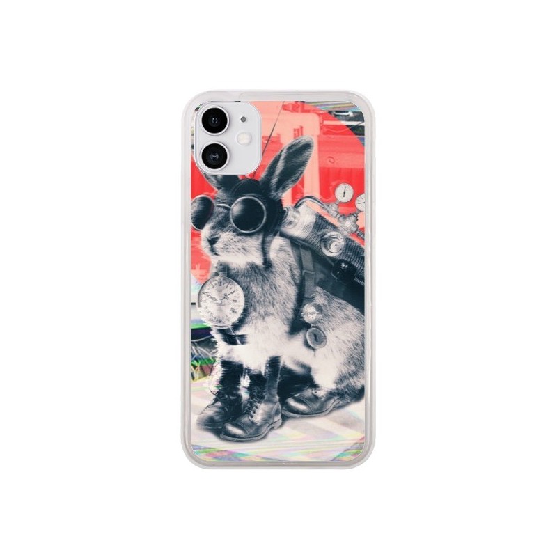 Coque iPhone 11 Lapin Time Traveller - Ali Gulec