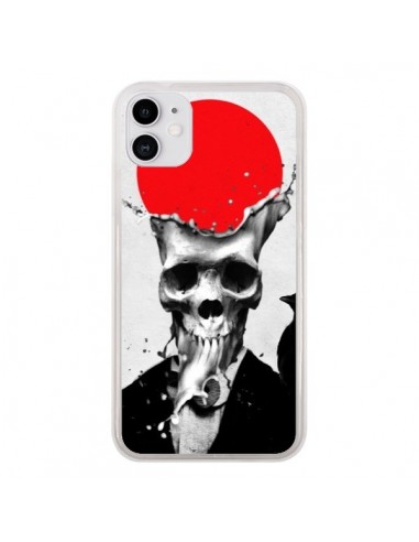 Coque iPhone 11 Splash Skull Tête de Mort - Ali Gulec