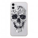 Coque iPhone 11 Doodle Skull Dessin Tête de Mort Transparente - Ali Gulec