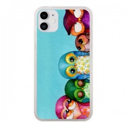 Coque iPhone 11 Famille Chouettes - Annya Kai
