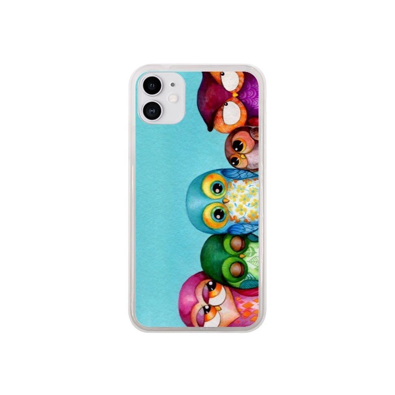 Coque iPhone 11 Famille Chouettes - Annya Kai