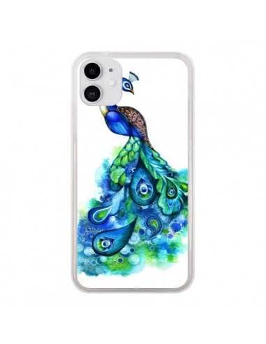 Coque iPhone 11 Paon Multicolore - Annya Kai