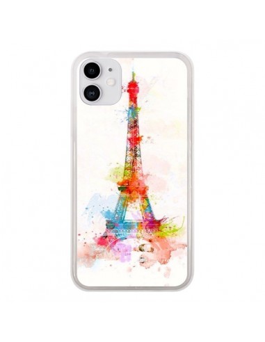 Coque iPhone 11 Paris Tour Eiffel Muticolore - Asano Yamazaki