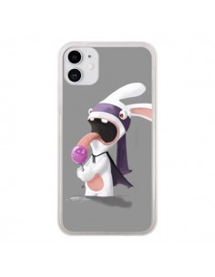 Coque iPhone 11 Lapin Crétin Sucette - Bertrand Carriere