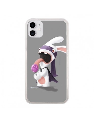 Coque iPhone 11 Lapin Crétin Sucette - Bertrand Carriere