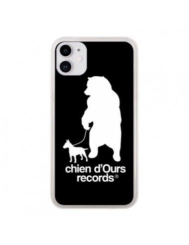 Coque iPhone 11 Chien d'Ours Records Musique - Bertrand Carriere