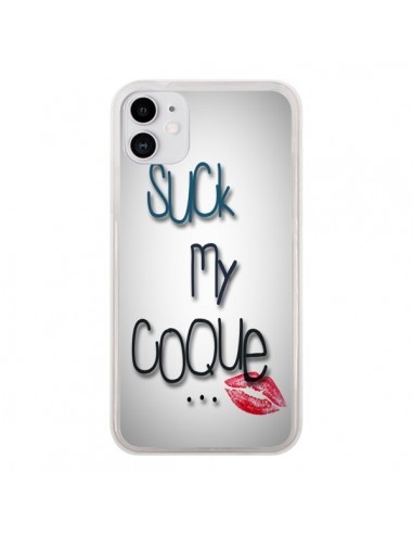 Coque iPhone 11 Suck my Coque iPhone 6 et 6S Lips Bouche Lèvres - Bertrand Carriere