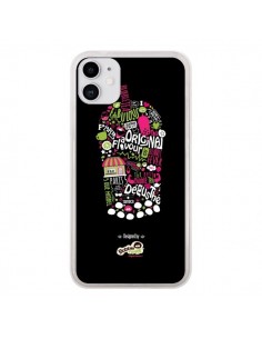 Coque iPhone 11 Bubble Fever Original Flavour Noir -...