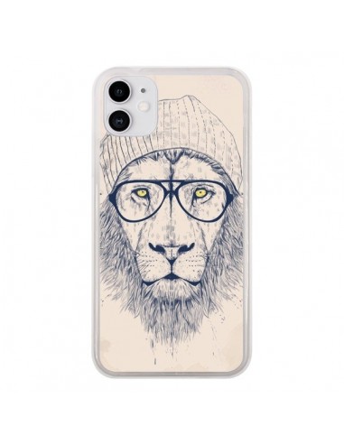 Coque iPhone 11 Cool Lion Lunettes - Balazs Solti