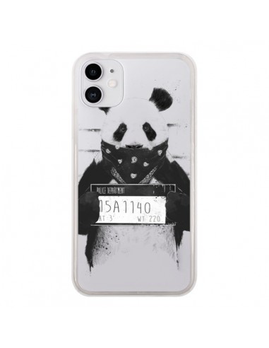 Coque iPhone 11 Bad Panda Transparente - Balazs Solti