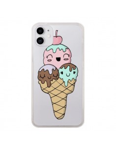 Coque iPhone 11 Ice Cream Glace Summer Ete Cerise...
