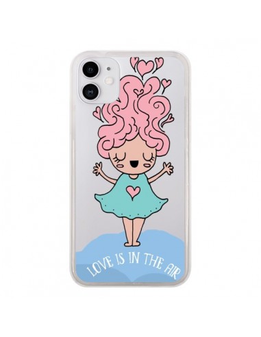 Coque iPhone 11 Love Is In The Air Fillette Transparente - Claudia Ramos