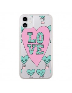 Coque iPhone 11 Love Nuage Montgolfier Transparente -...