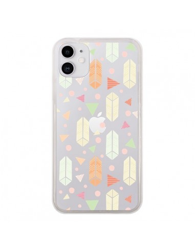 Coque iPhone 11 Arrow Fleche Azteque Transparente - Claudia Ramos