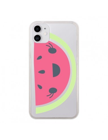 Coque iPhone 11 Pasteque Watermelon Fruit Transparente - Claudia Ramos