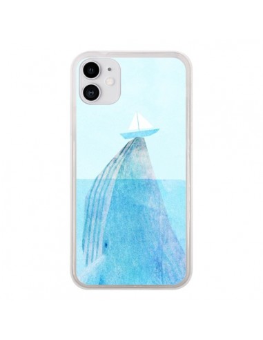 Coque iPhone 11 Baleine Whale Bateau Mer - Eric Fan