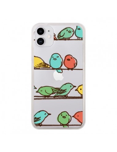 Coque iPhone 11 Oiseaux Birds Transparente - Eric Fan
