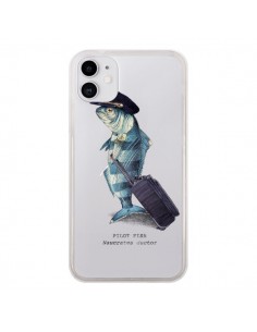 Coque iPhone 11 Pilot Fish Poisson Pilote Transparente -...